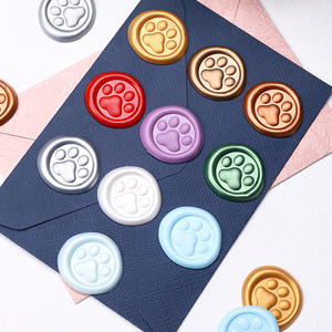 Sceaux de cire avec empreintes de pattes en relief pour les invitations de mariage et la décoration des emballages cadeaux - Product Image 4