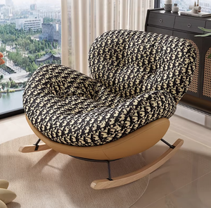Silla <span class=keywords><strong>Columpio</strong></span> Moderna para Interiores |   Cómodo Sofá Lounge para Balcón y Dormitorio |   Elegante Sillón Individual con Reposabrazos - Product Image 3