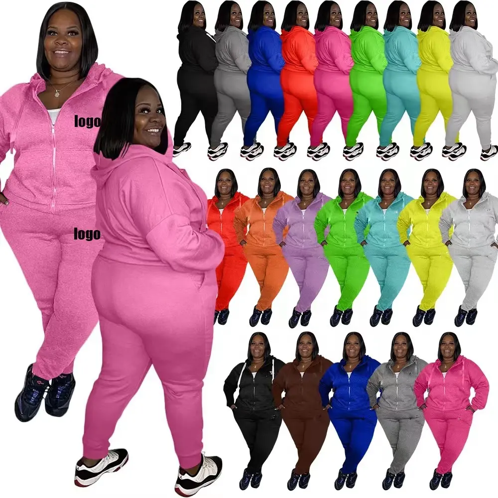 New Arrival Sweatpants Suit Sweatpants Set Women Solid Color Track Suits Women And Plus Size Women's Sets Ladies Sports Suit