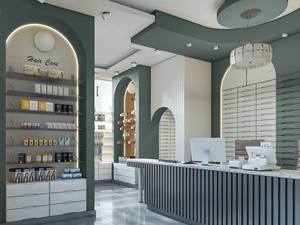 Bespoke Pharmacy Interior Design Service Modern Medical Store Shopfitting and Medicine Product Display Shelf - Product Image 5