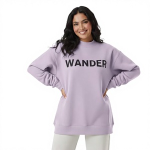 เสื้อฟลีซปักลายพิมพ์ลายตามสั่ง แขนยาวทรงหลวม คอเต่า แห้งเร็ว ไหล่ตก - Product Image 1