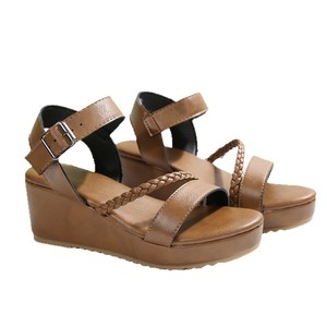 Women Summer Woven European and American Style Wedge <b>Sandals</b> New Thick Sole Platform Buckle <b>Sandals</b> - Product Image 5