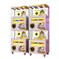 Machine à capsules Gashapon à double couche, à monnayeur, avec éclairage LED, tension universelle, garantie 1 an pour salles d'arcade commerciales