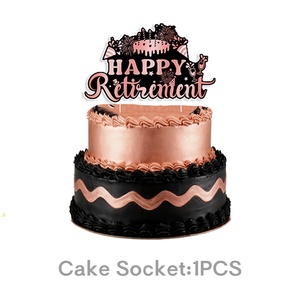 Decoración para Fiesta de Jubilación Rosa, Vajilla Desechable, Juego de Platos y Servilletas de Papel, Pancarta en Espiral, Artículos para Cumpleaños de Personas Mayores - Product Image 6