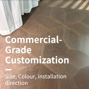 Pentagone Géométrique Chêne Parquet Multicolore 1.2mm Placage Style Design Européen pour Chambre Salon Villa - Product Image 3