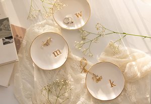 Plato de Cerámica Multifuncional para Joyas, Anillos, Aretes, Collares, Pulseras, Relojes, Llaves, Personalizable para Cumpleaños, Día de la Madre, Navidad - Product Image 6