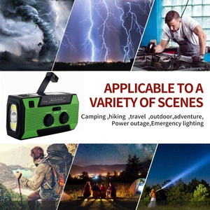 Kit de survie en cas d'ouragan, radio d'urgence 5000mAh avec alarme SOS, radio météo AM <span class=keywords><strong>FM</strong></span> à manivelle solaire pour les situations de catastrophe - Product Image 6