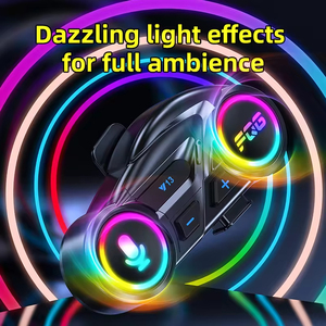 Auriculares Inalámbricos para Casco <span class=keywords><strong>de</strong></span> Motocicleta, Radio FM y RGB, Sistema <span class=keywords><strong>de</strong></span> Audio Impermeable para Motociclismo, Esquí, Snowboard y Ciclismo <span class=keywords><strong>de</strong></span> Montaña - Product Image 4