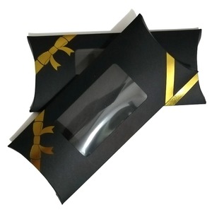 Candy pillow packaging white kraft paper <b>brown</b> soap <b>box</b> cardboard pillow gift <b>box</b> can be customized according to needs - Product Image 5