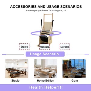 <span class=keywords><strong>Chaise</strong></span> de Pilates classique avec poignées et ressorts, Combo Reformer Pilates, <span class=keywords><strong>Chaise</strong></span> <span class=keywords><strong>haute</strong></span> de Pilates, <span class=keywords><strong>Chaise</strong></span> de Pilates électrique - Product Image 2