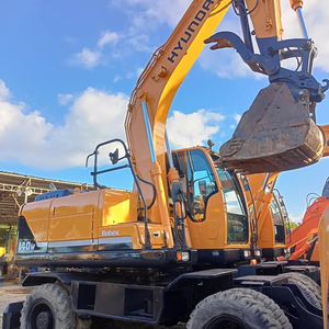 इस्तेमाल किया निर्माण मशीनरी उपकरण पहिया कोरियाई Excavadora हुंडई 140 W/140w-7/210/r-140 wcheap कीमत बिक्री के लिए पेरू में - Product Image 2