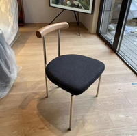 Chaise de salle à manger en cuir PU ou tissu avec cadre en acier inoxydable, certifiée BSCI SGS, vente en gros, pour la maison et les restaurants