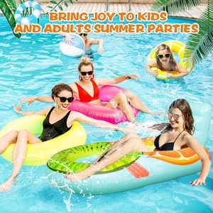 ห่วงว่ายน้ำเป่าลมทำจาก PVC รูปผลไม้แบบลอยน้ำได้เก้าอี้ลอยน้ำสำหรับเด็กผู้ใหญ่เหมาะกับงานปาร์ตี้ในฤดูร้อน - Product Image 5