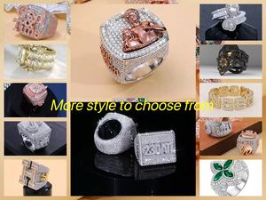 Tùy Chỉnh Phong Cách Baroque Của Phụ Nữ Nhẫn-9K/18K Vàng Với 3-5ct Phòng Thí Nghiệm Grown Kim Cương, Hình Học Độc Đáo Thiết Kế, Cổ Điển Đồ Trang Sức Thanh Lịch - Product Image 5