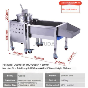 Máquina Comercial de Palomitas de Maíz a Gas para Hacer Palomitas Esféricas, Ideal para Puestos Ambulantes y Negocios de Snacks - Product Image 4
