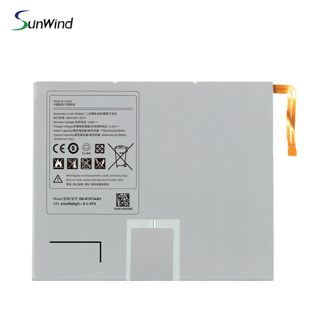 OEM NEW Tablet Big Capacity Battery for Tablet PC EB-BT875ABY 3.86V 7760mAh Lithium Ion Battery
