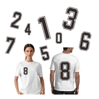 Transferts thermiques de motifs de lettres et de logos, impressions DTF prêtes à poser, autocollants de transfert thermique en plastisol de haute qualité pour t-shirts