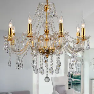 Moderne Top K9 Kristallen Kroonluchter Eenvoudige Home Woonkamer Slaapkamer Decoratie Hotel Commerciële Verlichting Crystal Luste Hanger Lamp