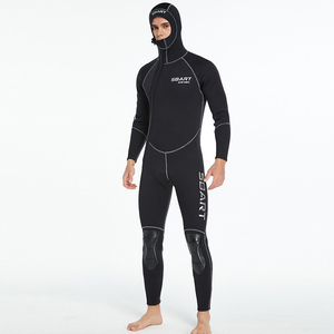 Traje de Neopreno con Capucha y Cierre Frontal Impermeable de 1.5MM para Hombre y Mujer, Traje de Buceo - Product Image 1
