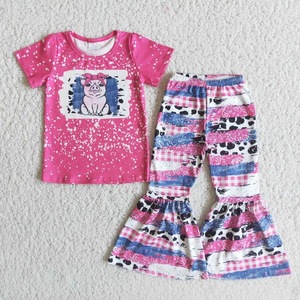 Ensembles de Vêtements Décontractés en Gros pour Bébés et Filles (5 Ans) - Distributeurs de Vêtements pour Enfants - Tenue 2 Pièces avec Pantalon Cloche - Product Image 6