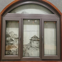 Ventana Corredera Horizontal de Aluminio con Certificación CE Estándar Europeo, Doble Acristalamiento, Vidrio Templado, Ventanas de Aluminio para el Hogar