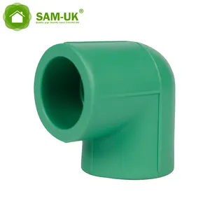 SAM İngiltere üretim toptan kalite ve uygun fiyat ppr borular ve bağlantı parçaları yeşil 90 derece dirsek