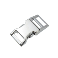 CLIPON AK503-058-NKL Gesper Logam, Paten AS/EU, Kekuatan Tinggi, Cocok untuk produk luar ruangan, Kalung/Tali/Harness Hewan Peliharaan
