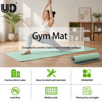Tapis de yoga TPE haut de gamme avec logo personnalisé, 6 mm, haute élasticité et résilience, résistant à l'eau, design enroulable