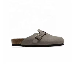 Chaussures plates décontractées unisexes de qualité supérieure 2025, durables et confortables, avec semelle en liège, pour l'extérieur, sandales tendance en cuir pour femmes et hommes - Product Image 5