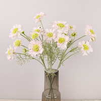 Bouquet de fleurs artificielles en fausse scabieuse, fait main, en gros, pour la décoration de la maison et d'Halloween