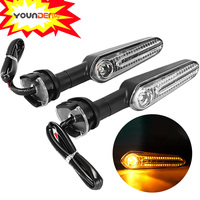 TL055 moto LED clignotants ambre clignotant, moto avant arrière clignotant lumière pour Yamaha MT07 MT03 125 MT09