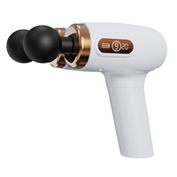 Pistolet de massage électrique silencieux professionnel transfrontalier à double tête, mini masseur cervical pour relaxation musculaire, pour hommes et femmes