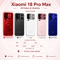 Xiaomi 18 Pro Max 2026 Nouveau Smartphone 5G Original Octa Core Appareil Photo LEICA 200MP+200MP+50MP Version Transparente XIAOMI 18pro max