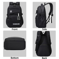 Sac à dos pour ordinateur portable T622 19 pouces, personnalisé, nouveau, Oxford, imperméable, durable, pour les trajets quotidiens, les affaires, le sport, les voyages, les étudiants