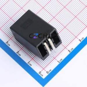 HC-3810-2*2AW-05 Wire-to-Board Pin Header Bent Lead Through Hole,P=3.81mm Connector 2x2P 3.81mm Right Angle Insert 4P - Product Image 2