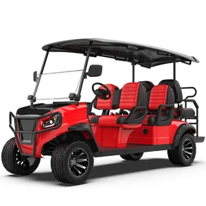 Street Legal 2+2 4 Seats Electric Scooter Off-road 4 Wheel 4 Passenger Mini Electric Golf Cart On Sale