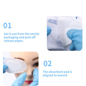 Parches Oculares Autoadhesivos Estériles <span class=keywords><strong>de</strong></span> Primeros Auxilios, Vendajes Adhesivos <span class=keywords><strong>de</strong></span> Tela No Tejida, Almohadillas Quirúrgicas para <span class=keywords><strong>Ojos</strong></span> para Ambliopía - Product Image 5
