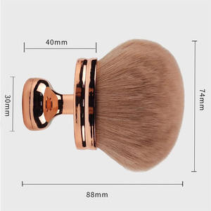 Brocha de Maquillaje Corporal de Pelo Sintético Suave de Gran Tamaño, <span class=keywords><strong>para</strong></span> Difuminar y Desvanecer, Brocha de Abanico de Cabeza Redonda de 3.2 Pulgadas de Ancho, Bronceador de <span class=keywords><strong>Piernas</strong></span> <span class=keywords><strong>Autobronceador</strong></span> - Product Image 4