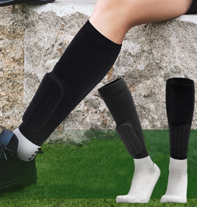 Protector de Piernas de Panal Personalizado, Protector de Pantorrillas de Fútbol Absorbente de Impactos, Calcetines Deportivos de Compresión, Calcetines Acolchados para Espinilleras - Product Image 1