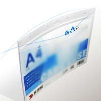 Carpeta de Documentos A5 Transparente e Impermeable de PVC con Bolsillo para Uso Escolar