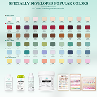 Poudre acrylique pour ongles VO Custom Colors 720g, faible odeur, poudre acrylique transparente, rose, en gros