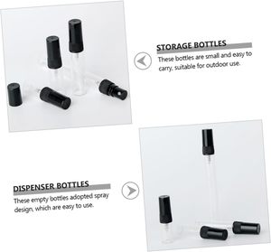 Venta al por mayor de frascos de perfume pequeños de vidrio de 2ml, 3ml, 5ml, 10ml, vacíos, recargables, para viaje, delgados, con tapa de rosca y serigrafía, ideales para muestras. - Product Image 2