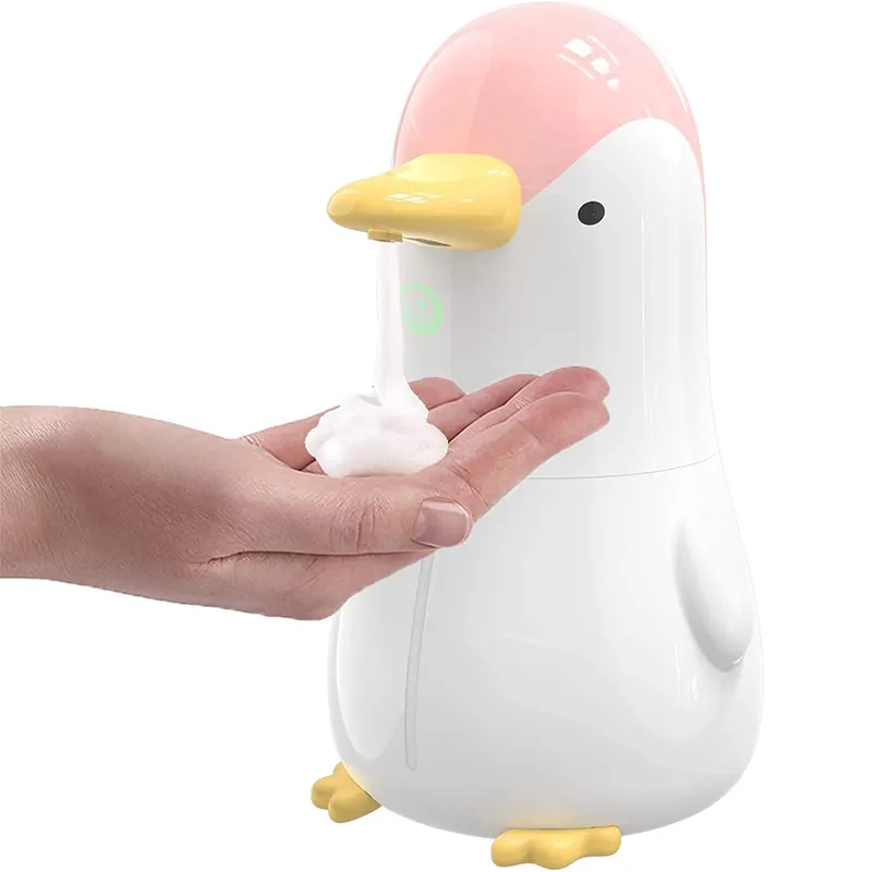 Dispensador de jabón de manos automático para niños, forma de pato, encantador