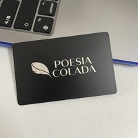 Carte de visite numérique Rfid de médias sociaux à puce intelligente NFC 216 noir mat carte de visite en métal avec code QR unique