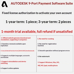 Activación Familiar de <span class=keywords><strong>Software</strong></span> Original Autodesk para Revit, 3dsmax, <span class=keywords><strong>Maya</strong></span>, Civil3d, Stock, Hecho en China - Product Image 2