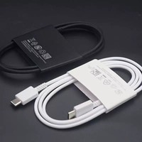 Kabel USB-C Pengisian Cepat PD 1m Terlaris 2026, Pelindung Anyaman PVC untuk Samsung S22 S23 Note10 5A Earphone