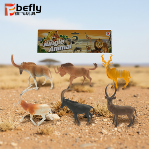 Figura de Veado da Floresta Oca de 5 Polegadas, 6 por Pacote, Brinquedo de Plástico Animal - Product Image 3