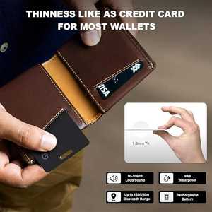 Localizzatore GPS MFi Globale in Tempo Reale Anti-smarrimento Compatibile con <span class=keywords><strong>Google</strong></span> Find My, Tracker per Android, Tag Smart Card - Product Image 3