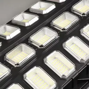 Luz de rua solar LED de alta potência, 100 W-400 W, sensor de movimento à prova d'água, segurança para quintas externas, estradas IP68, tudo em um quintal