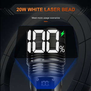 Linterna Táctica LED WOSEN con Pantalla Inteligente, Luz Potente, Resistente al Agua IP66, Recargable, Más de 1000 Lúmenes, Haz de Luz Ajustable - Product Image 3